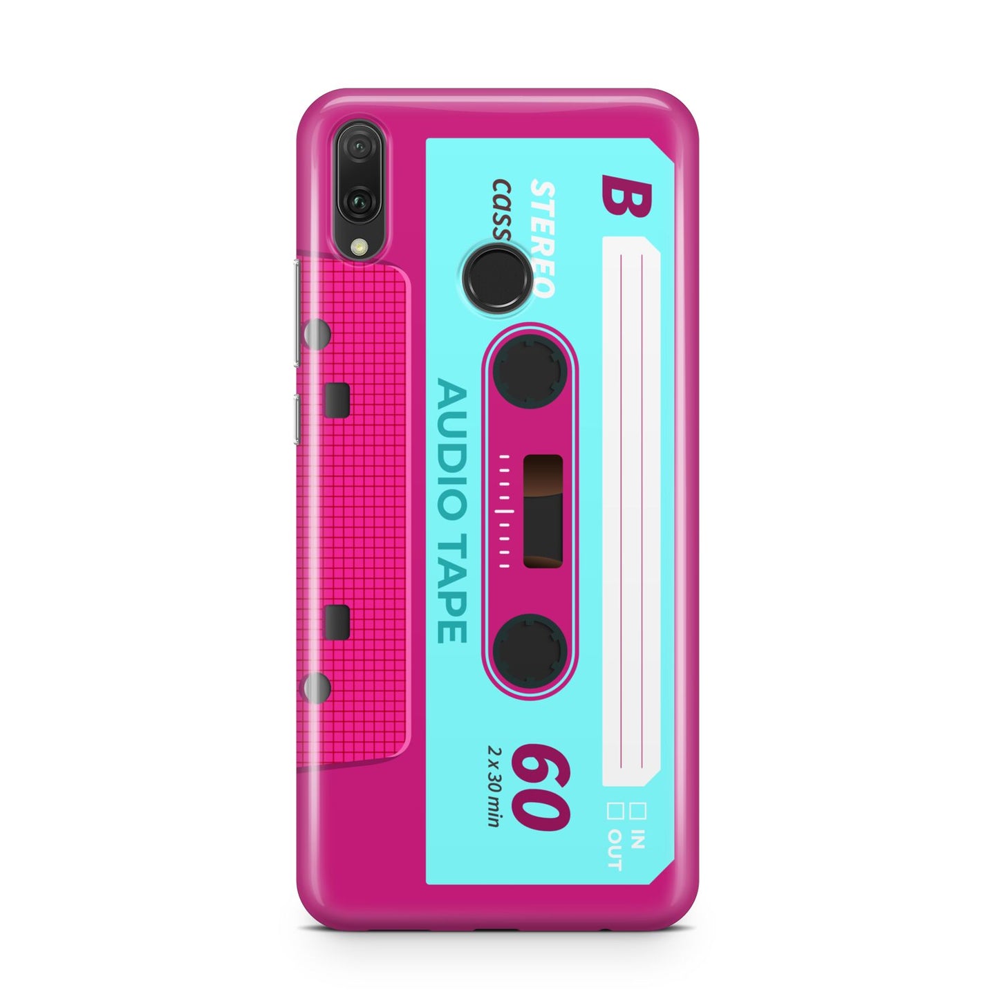 Bright Pink Cassette Tape Huawei Y9 2019