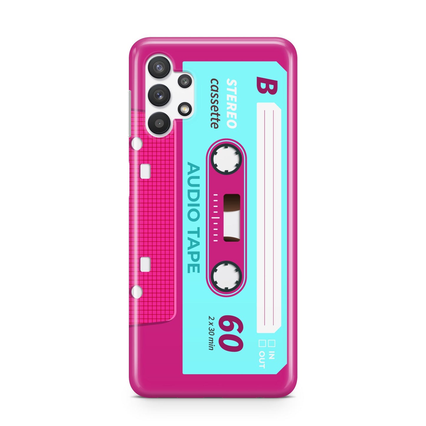 Bright Pink Cassette Tape Samsung A32 5G Case