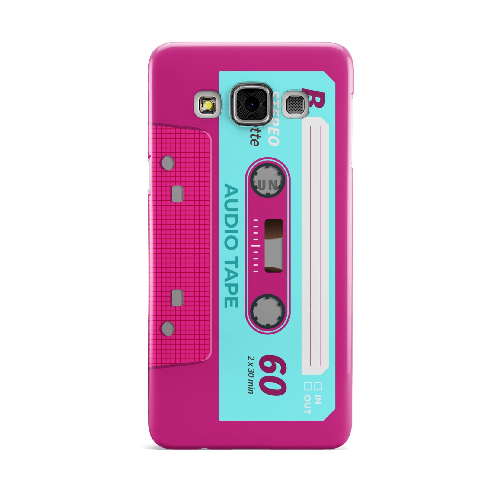 Bright Pink Cassette Tape Samsung Galaxy A3 Case