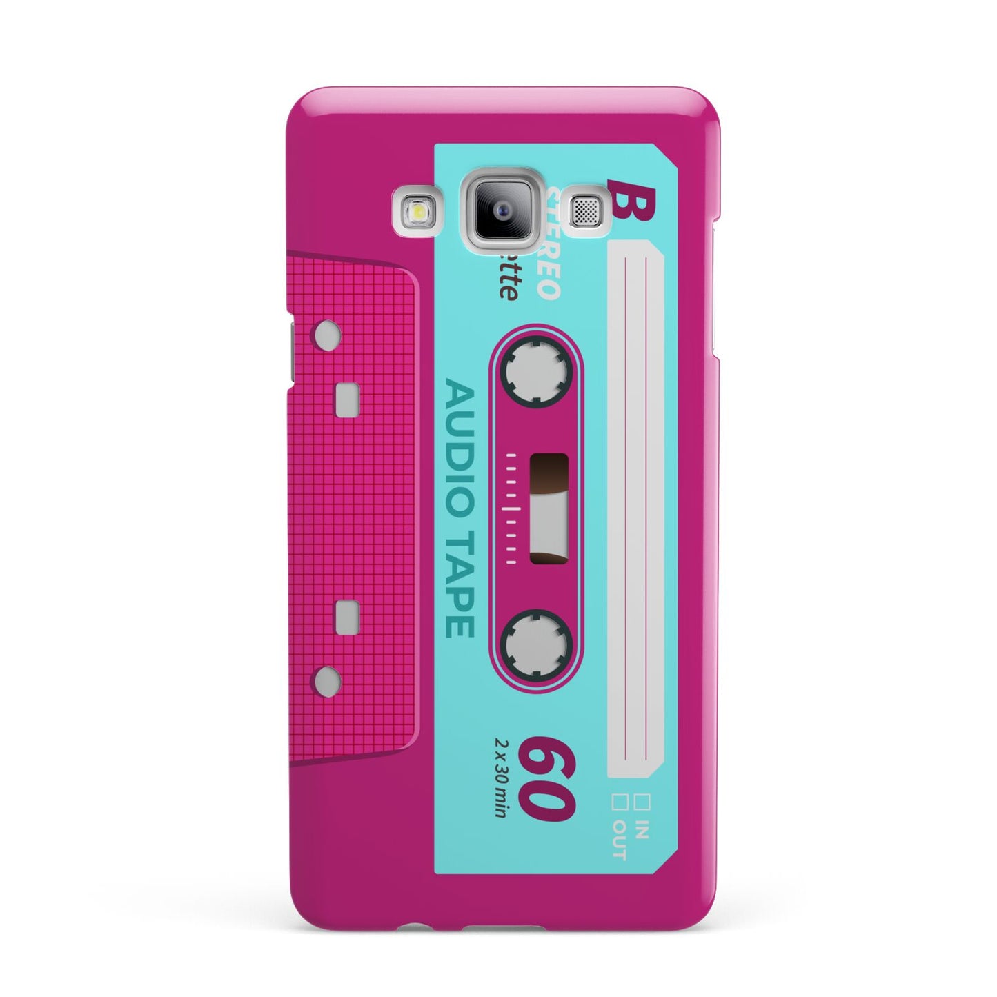 Bright Pink Cassette Tape Samsung Galaxy A7 2015 Case