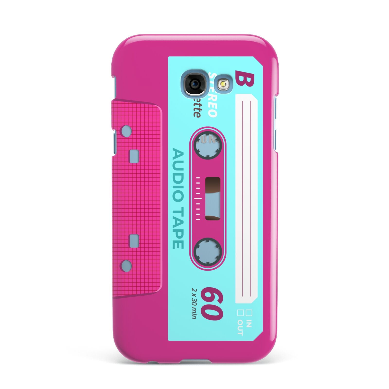 Bright Pink Cassette Tape Samsung Galaxy A7 2017 Case