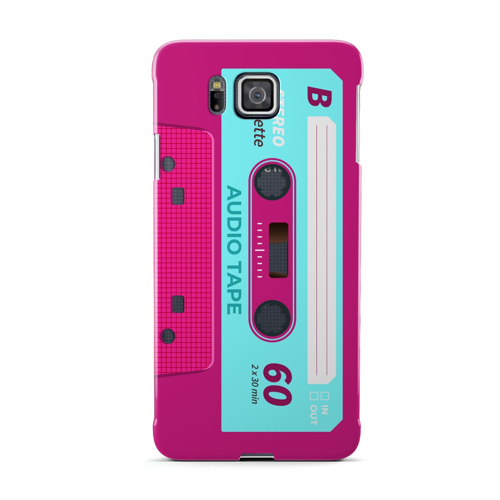 Bright Pink Cassette Tape Samsung Galaxy Alpha Case