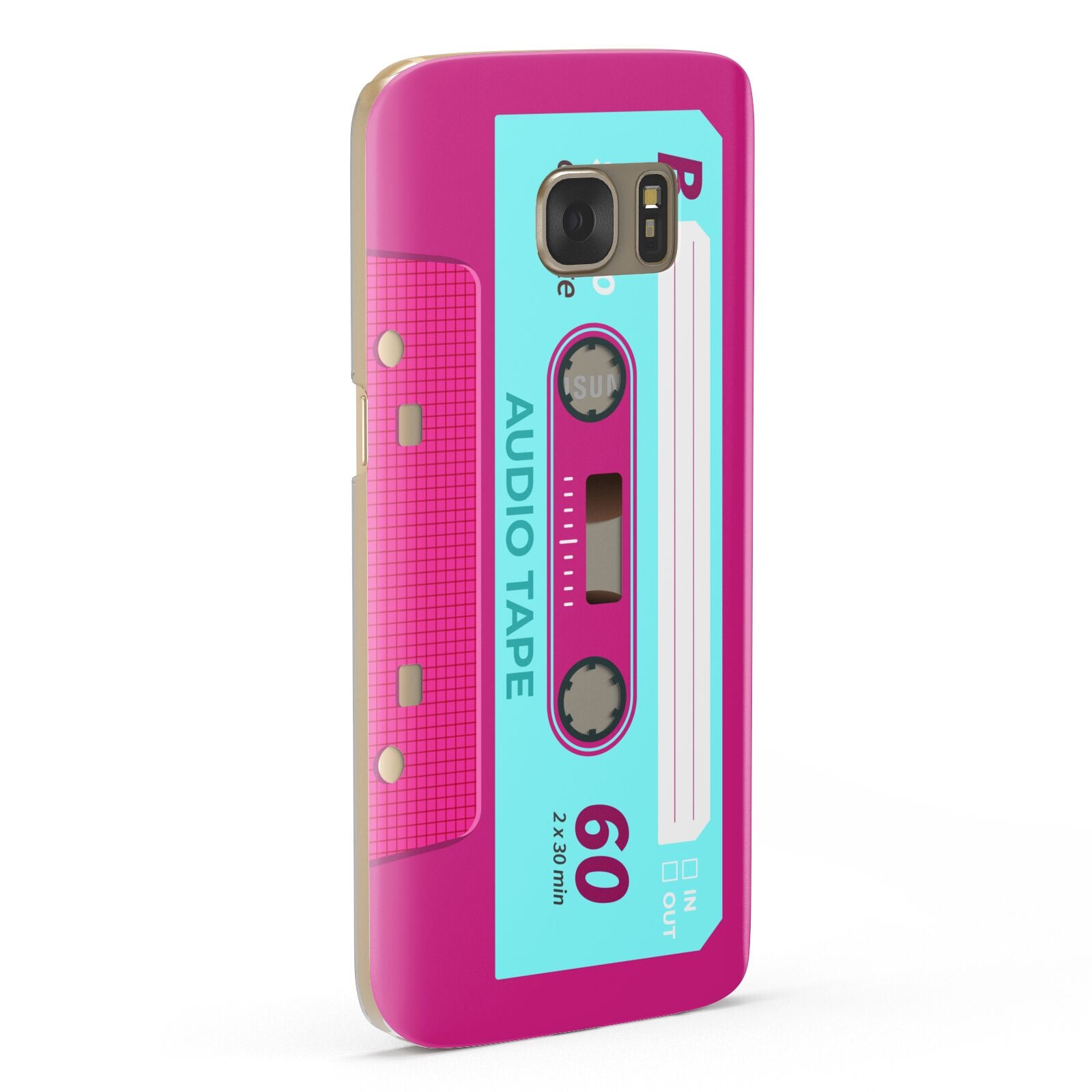 Bright Pink Cassette Tape Samsung Galaxy Case Fourty Five Degrees