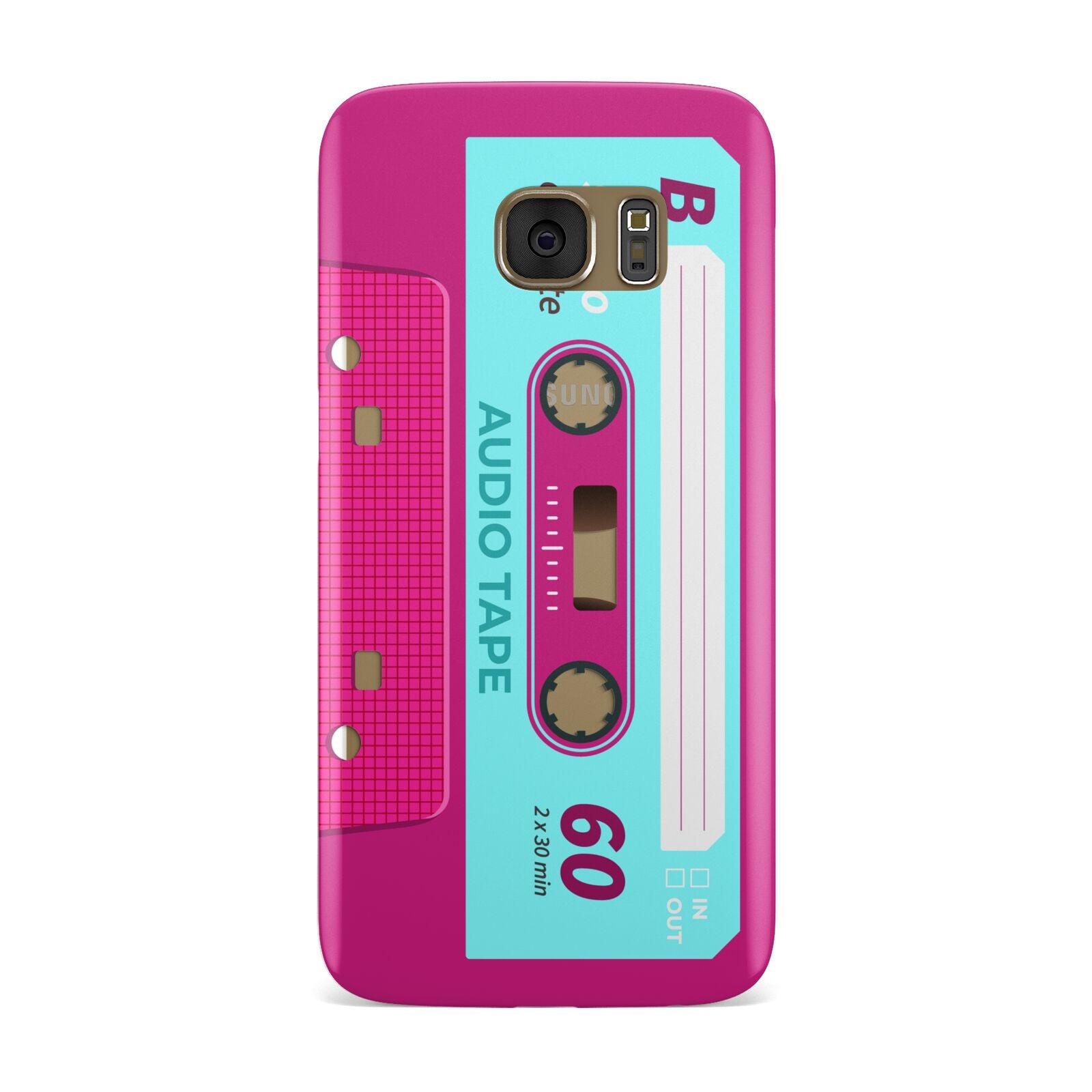 Bright Pink Cassette Tape Samsung Galaxy Case