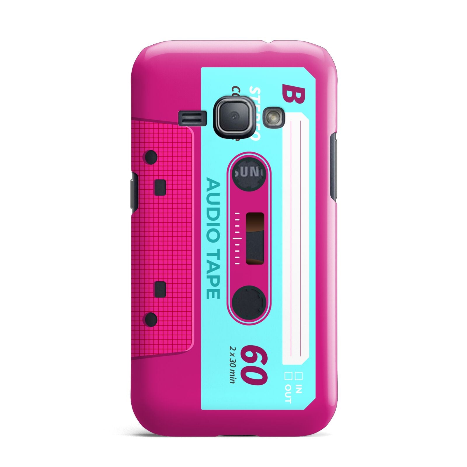 Bright Pink Cassette Tape Samsung Galaxy J1 2016 Case