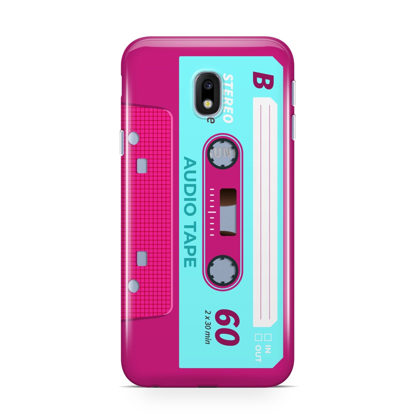 Bright Pink Cassette Tape Samsung Galaxy J3 2017 Case