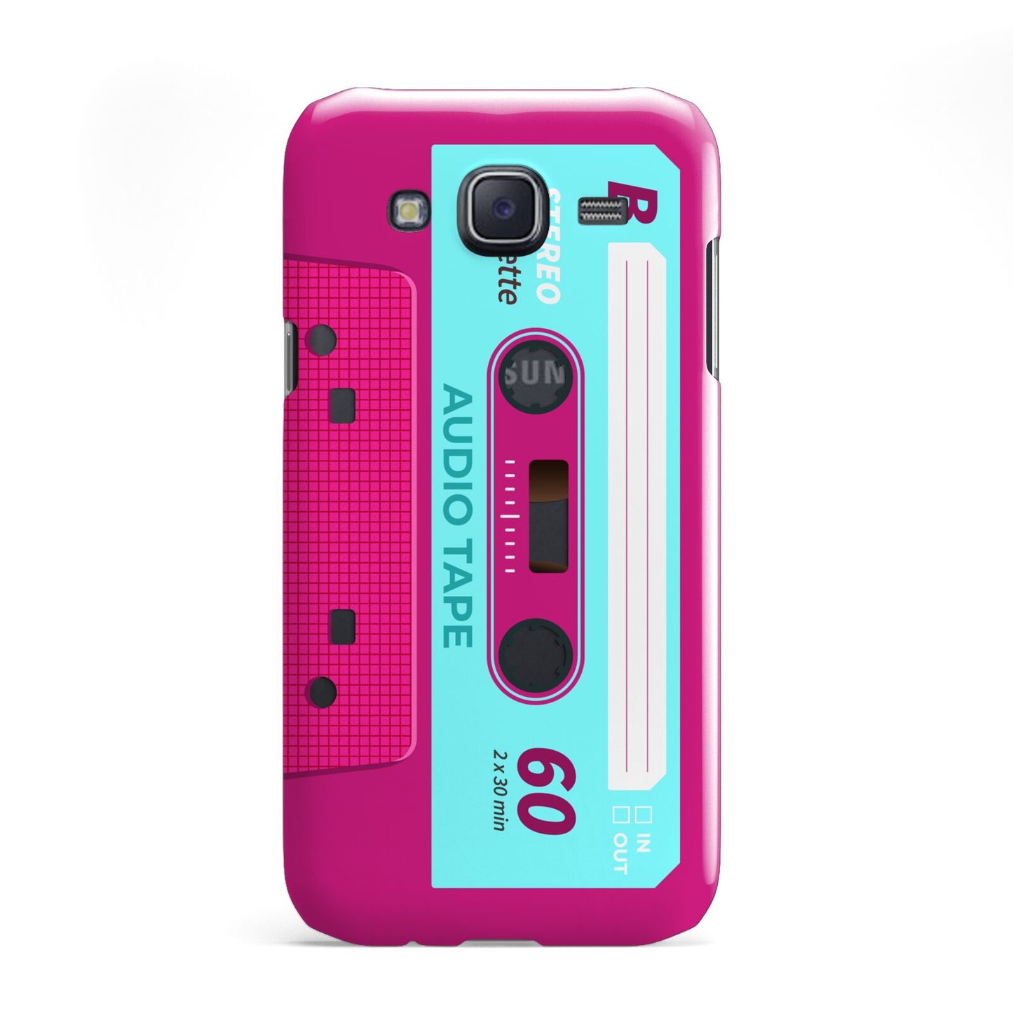 Bright Pink Cassette Tape Samsung Galaxy J5 Case