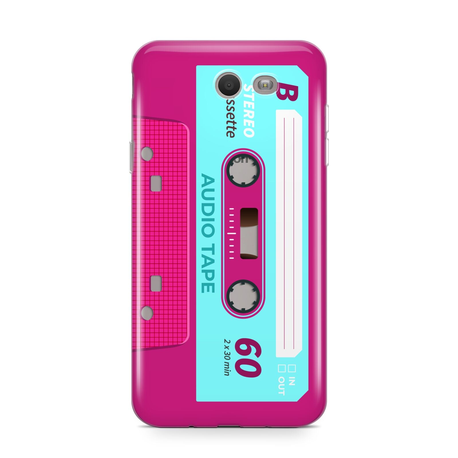 Bright Pink Cassette Tape Samsung Galaxy J7 2017 Case