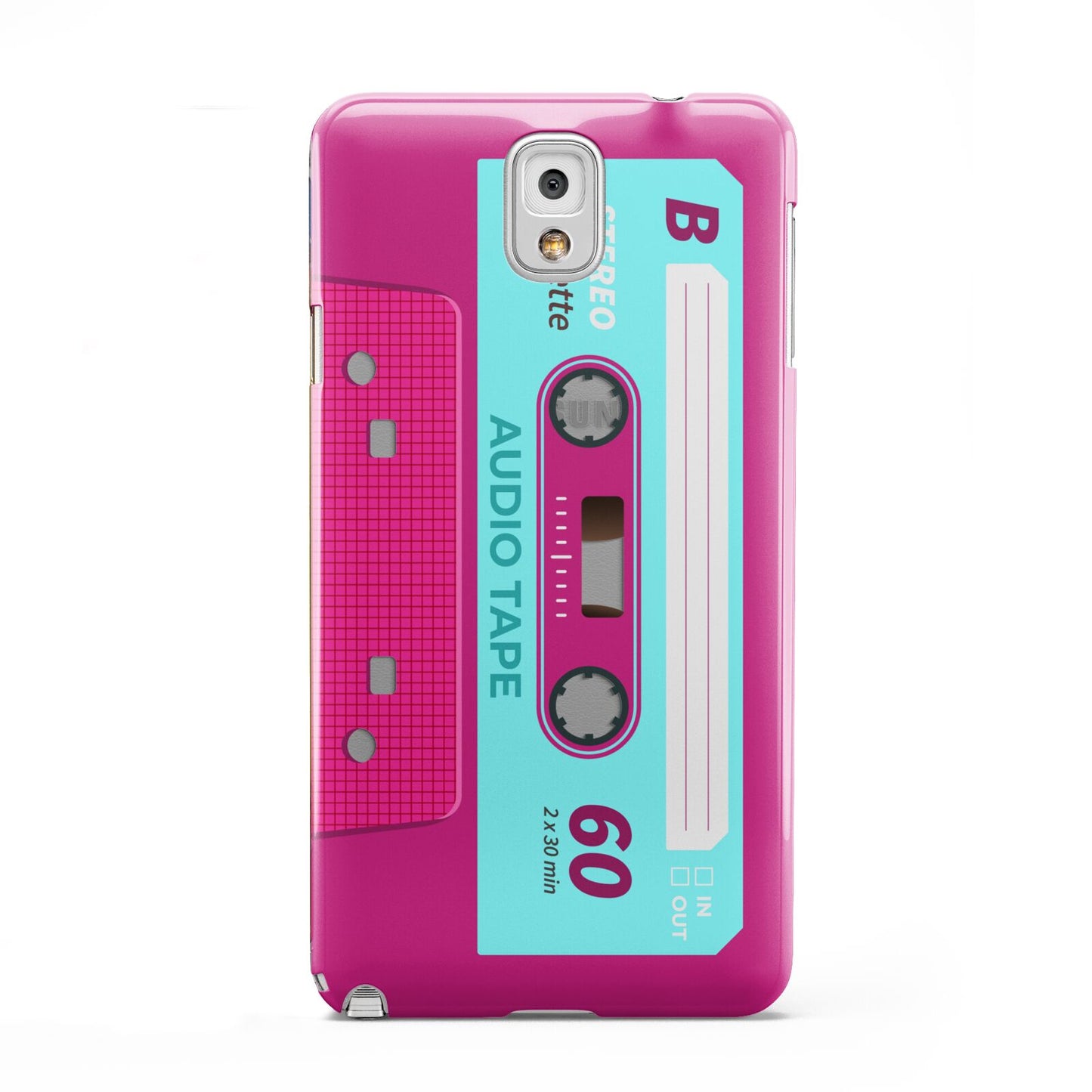 Bright Pink Cassette Tape Samsung Galaxy Note 3 Case