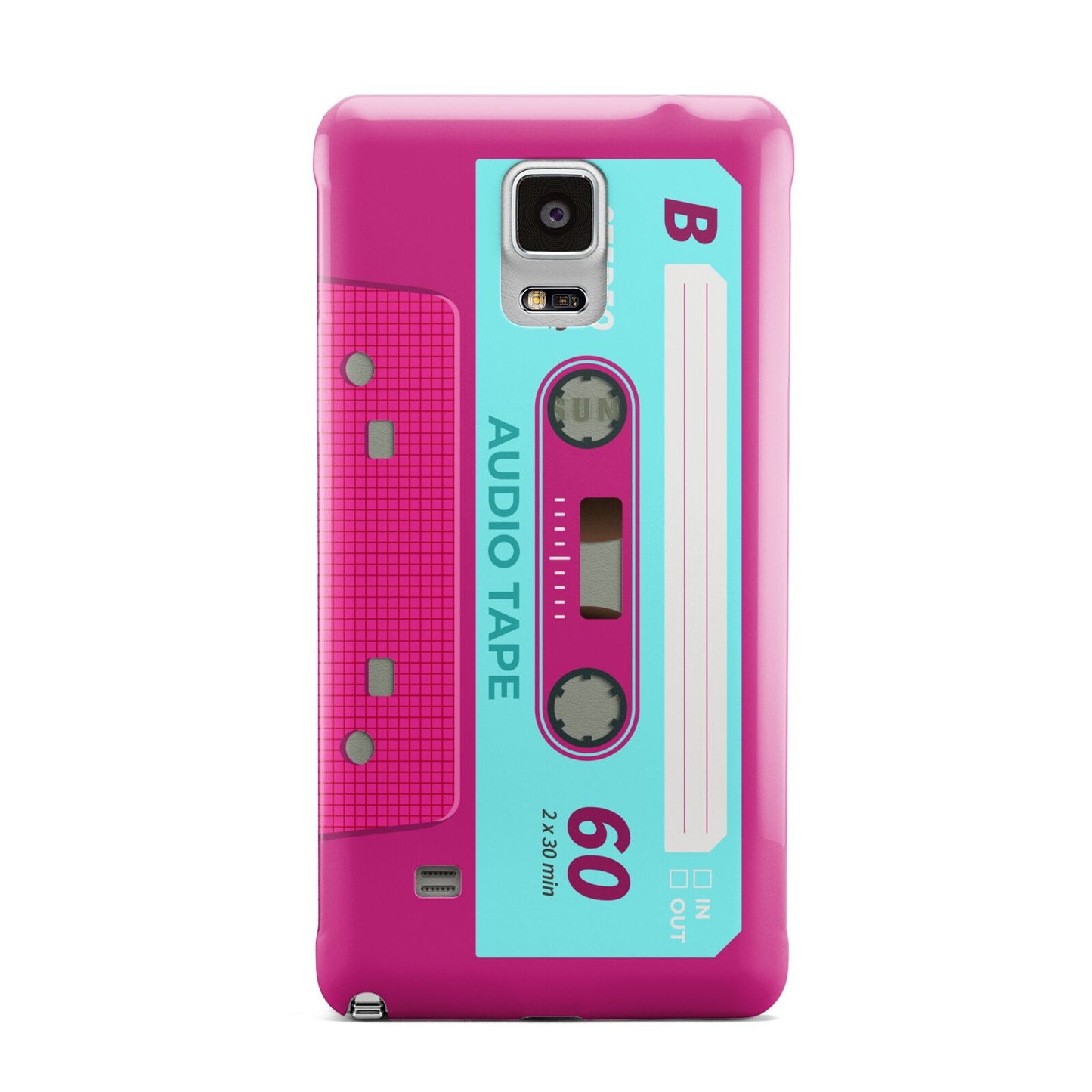 Bright Pink Cassette Tape Samsung Galaxy Note 4 Case