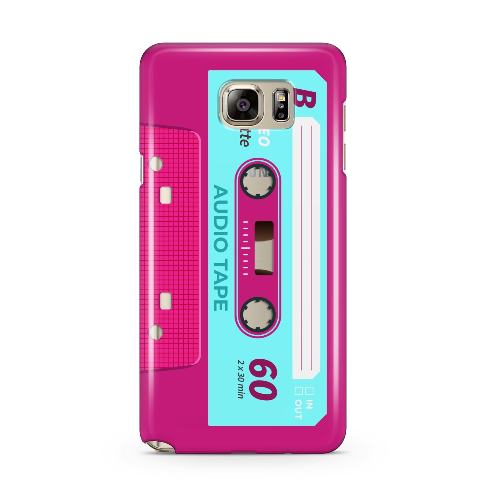 Bright Pink Cassette Tape Samsung Galaxy Note 5 Case