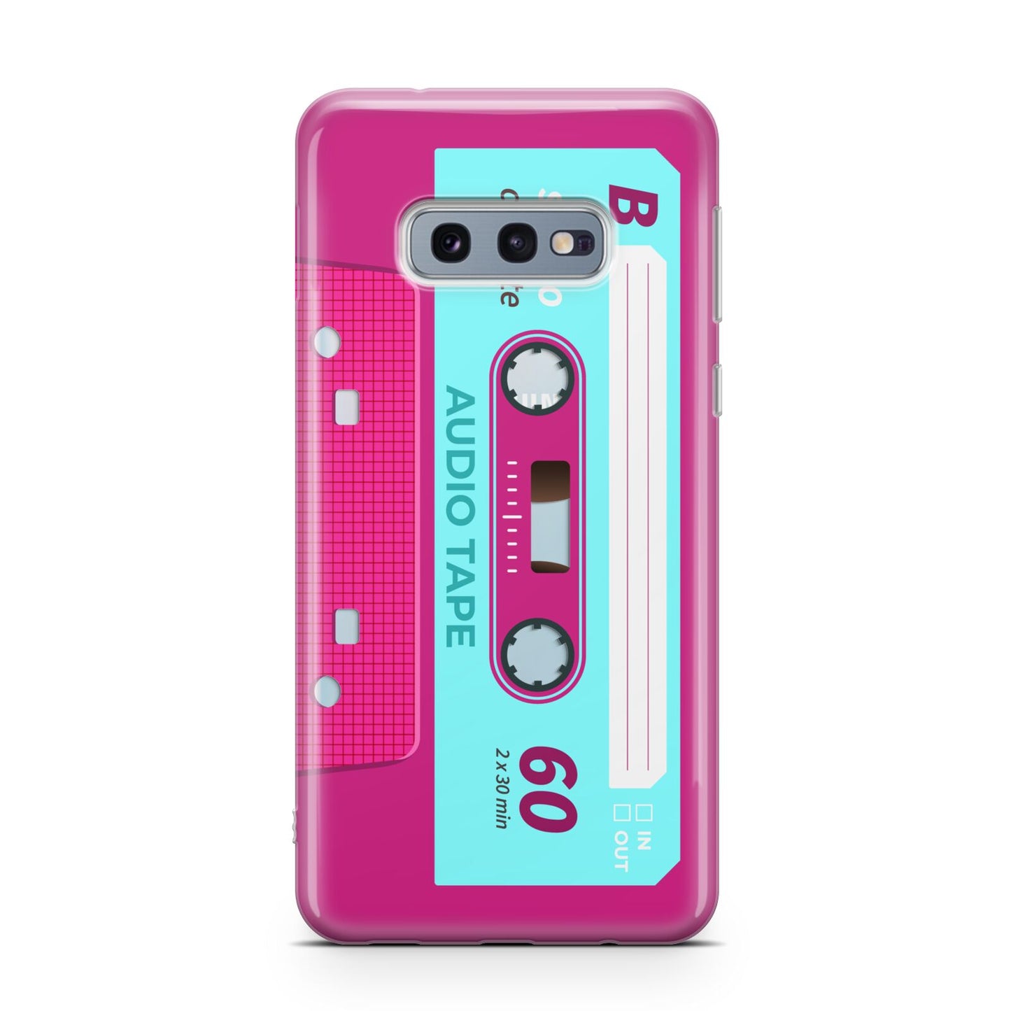 Bright Pink Cassette Tape Samsung Galaxy S10E Case