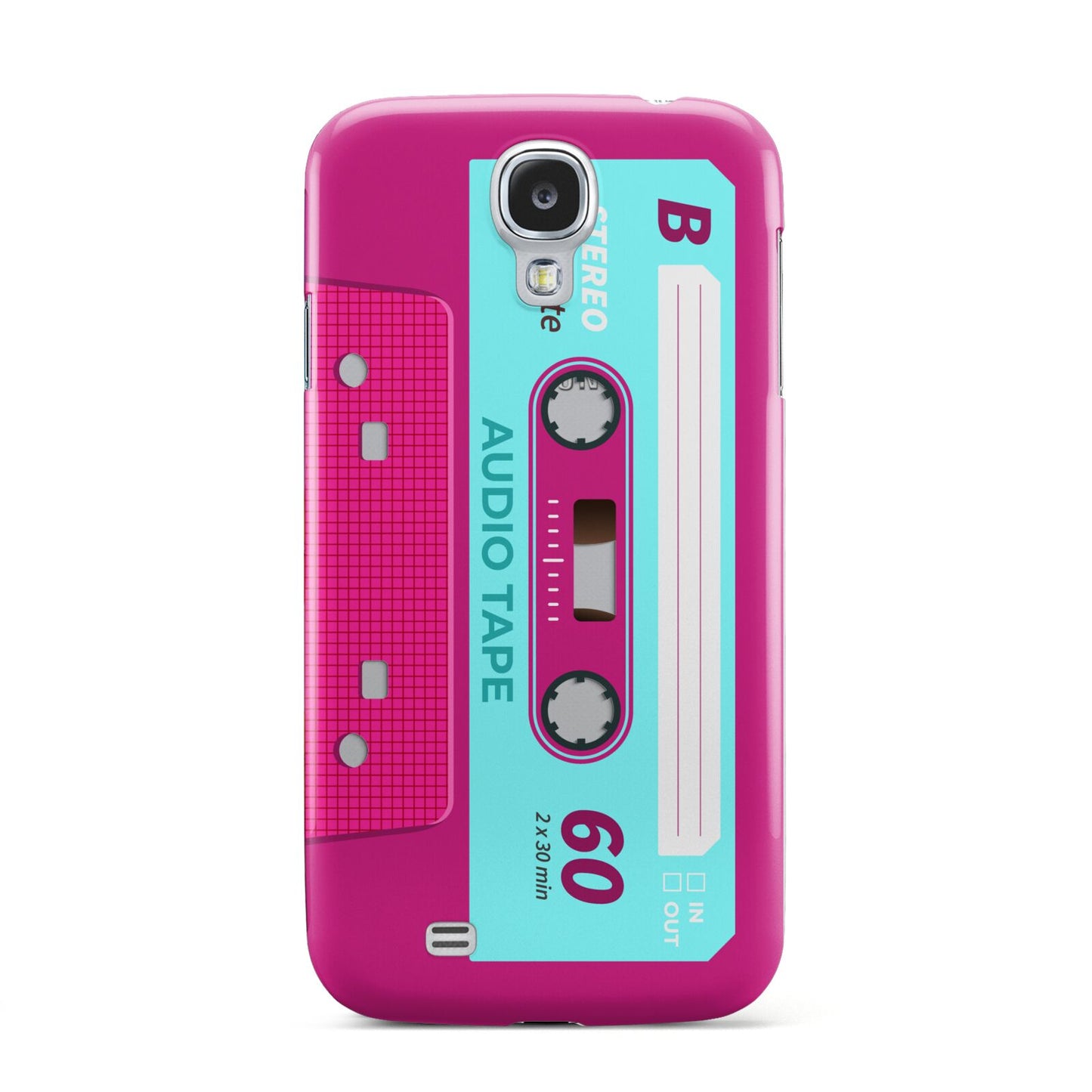 Bright Pink Cassette Tape Samsung Galaxy S4 Case