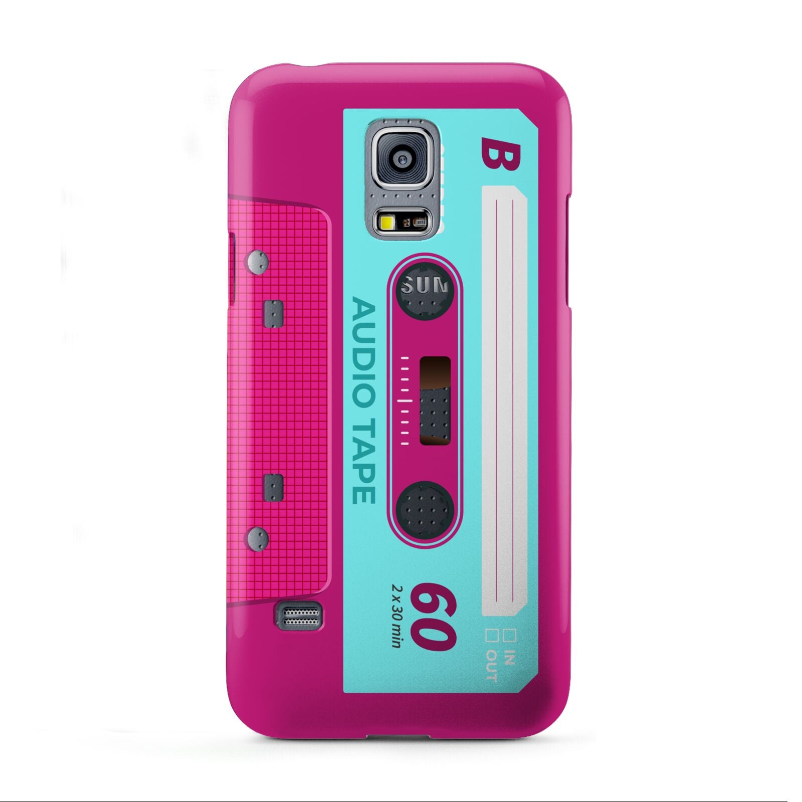 Bright Pink Cassette Tape Samsung Galaxy S5 Mini Case