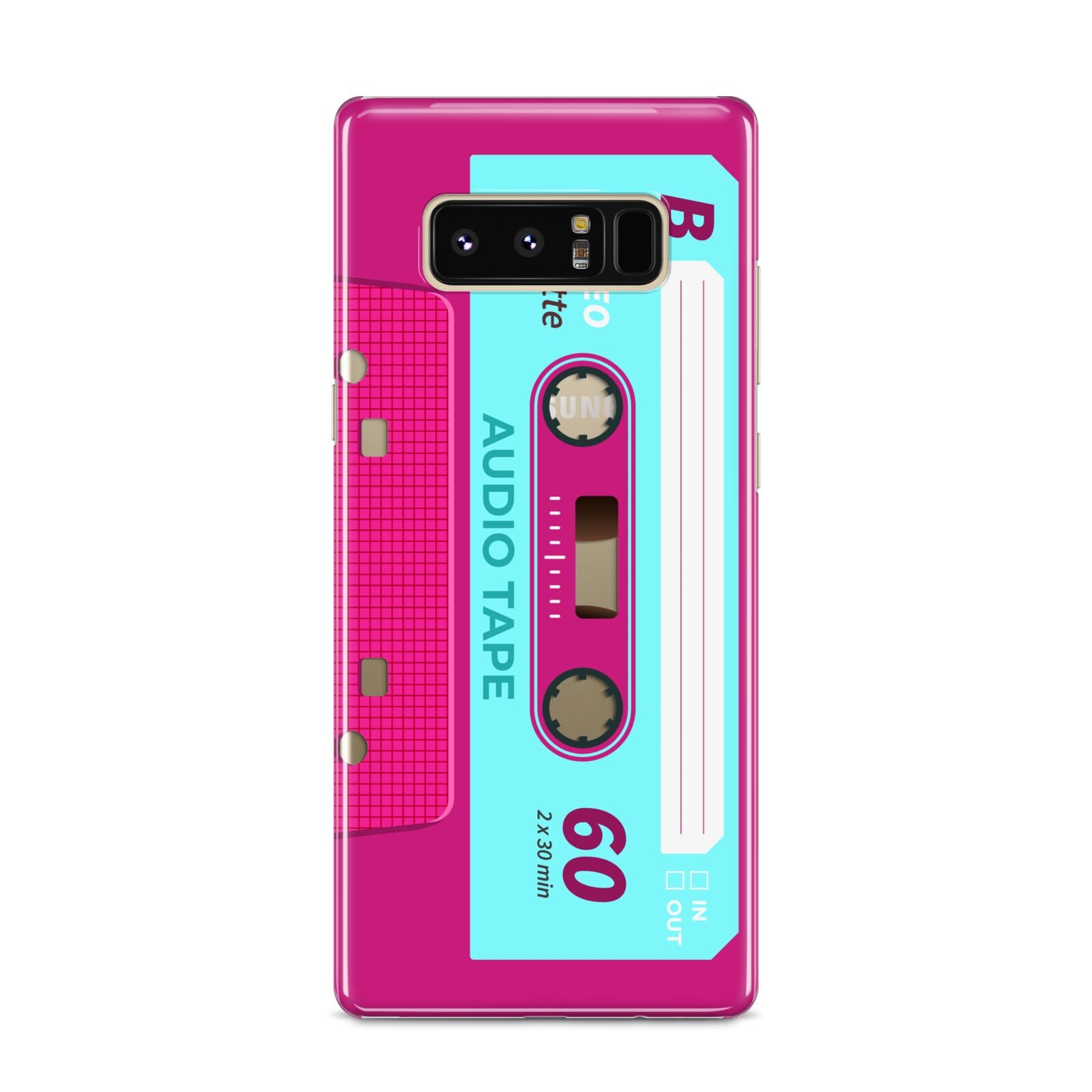 Bright Pink Cassette Tape Samsung Galaxy S8 Case