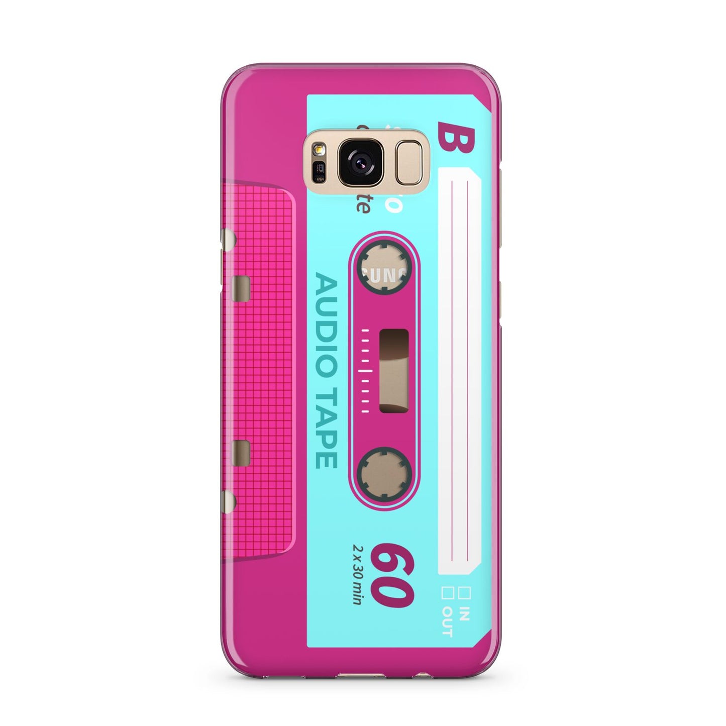 Bright Pink Cassette Tape Samsung Galaxy S8 Plus Case