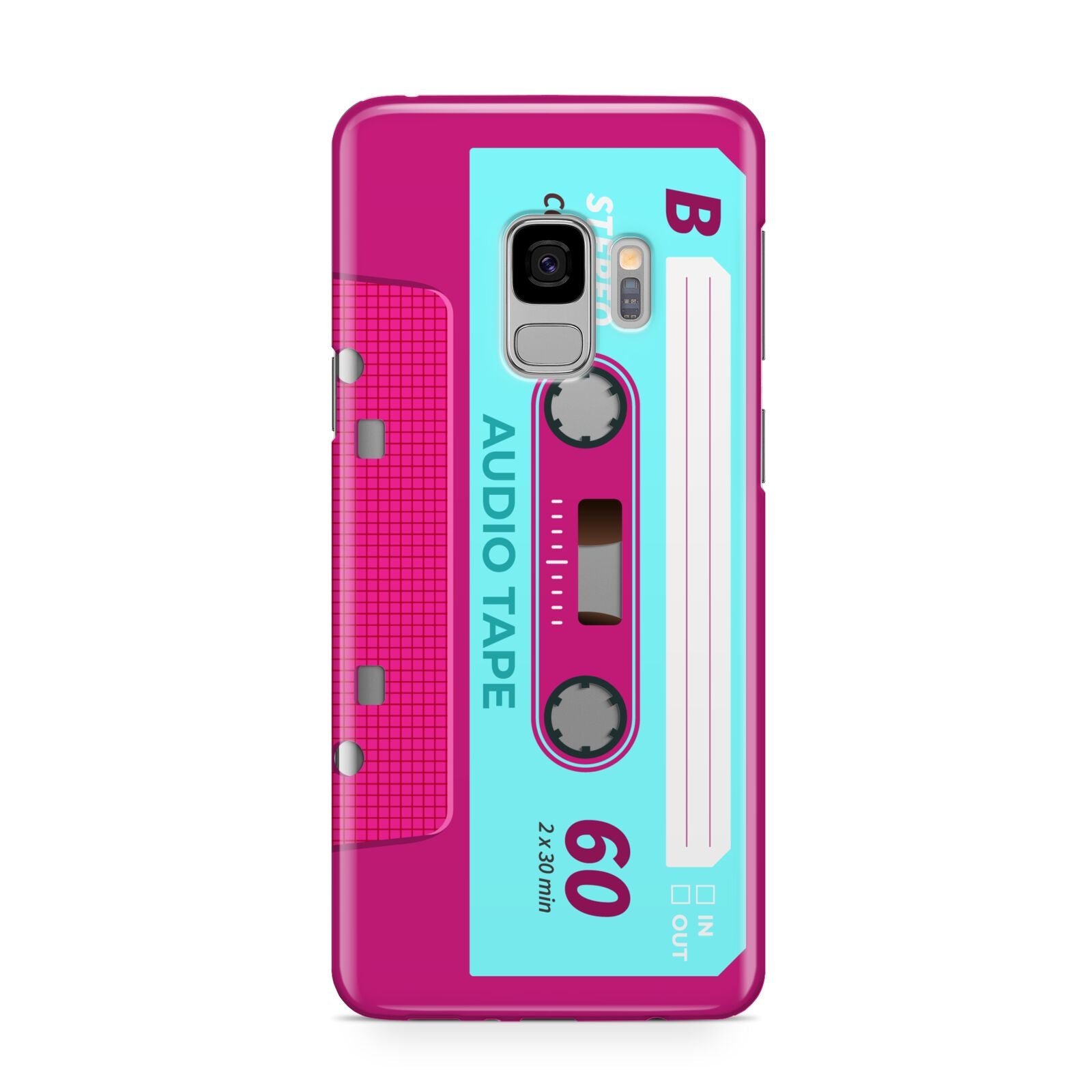 Bright Pink Cassette Tape Samsung Galaxy S9 Case