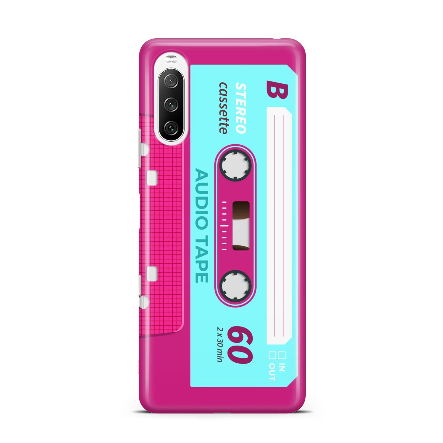 Bright Pink Cassette Tape Sony Xperia 10 III Case