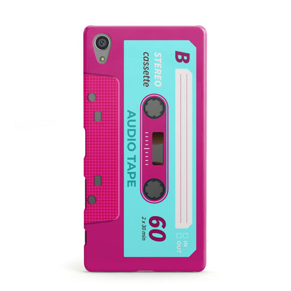 Bright Pink Cassette Tape Sony Xperia Case