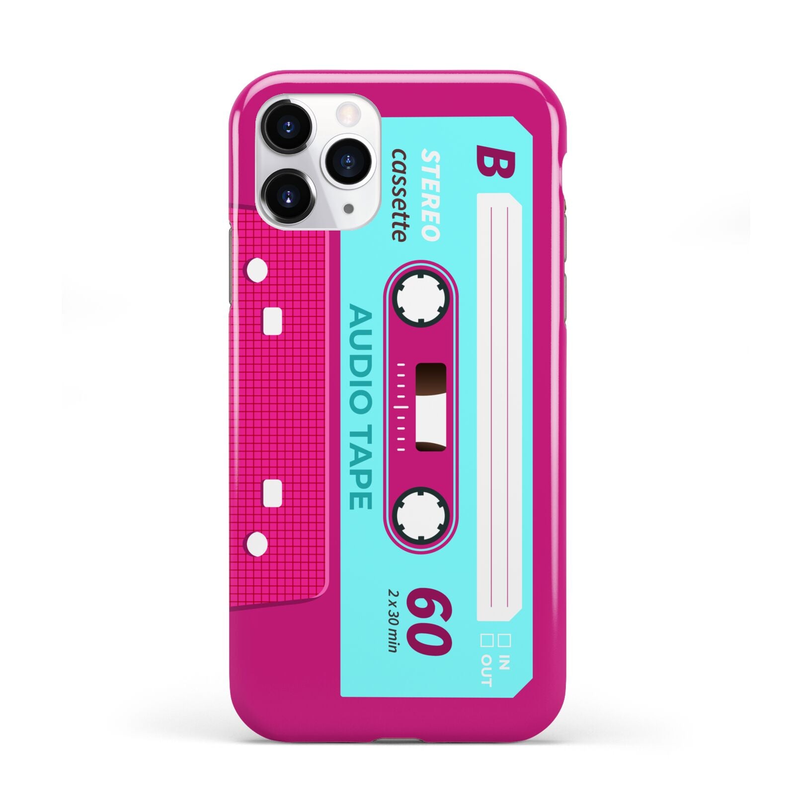 Bright Pink Cassette Tape iPhone 11 Pro 3D Tough Case