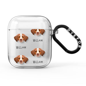 Brittany Icon with Name AirPods Case