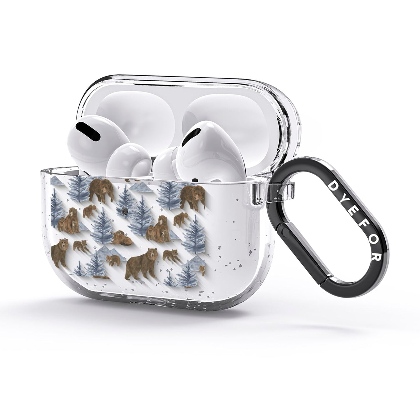 Brown Bear AirPods Glitter Case 3rd Gen Side Image