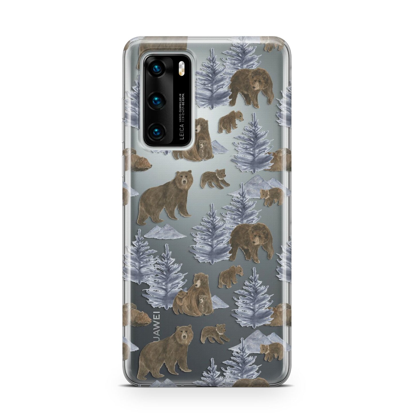 Brown Bear Huawei P40 Phone Case