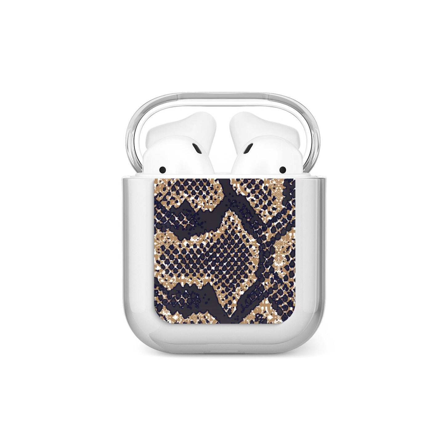 Brown Snakeskin AirPods Case