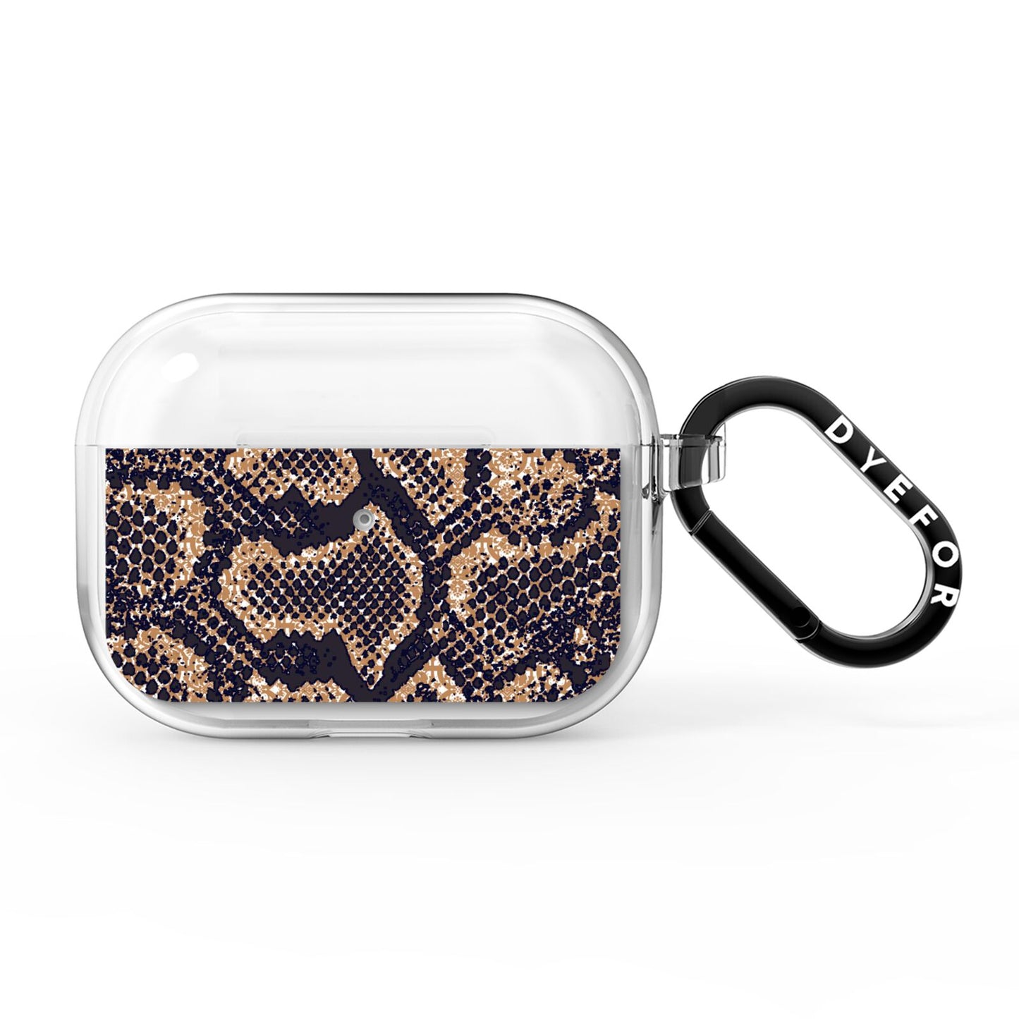 Brown Snakeskin AirPods Pro Clear Case