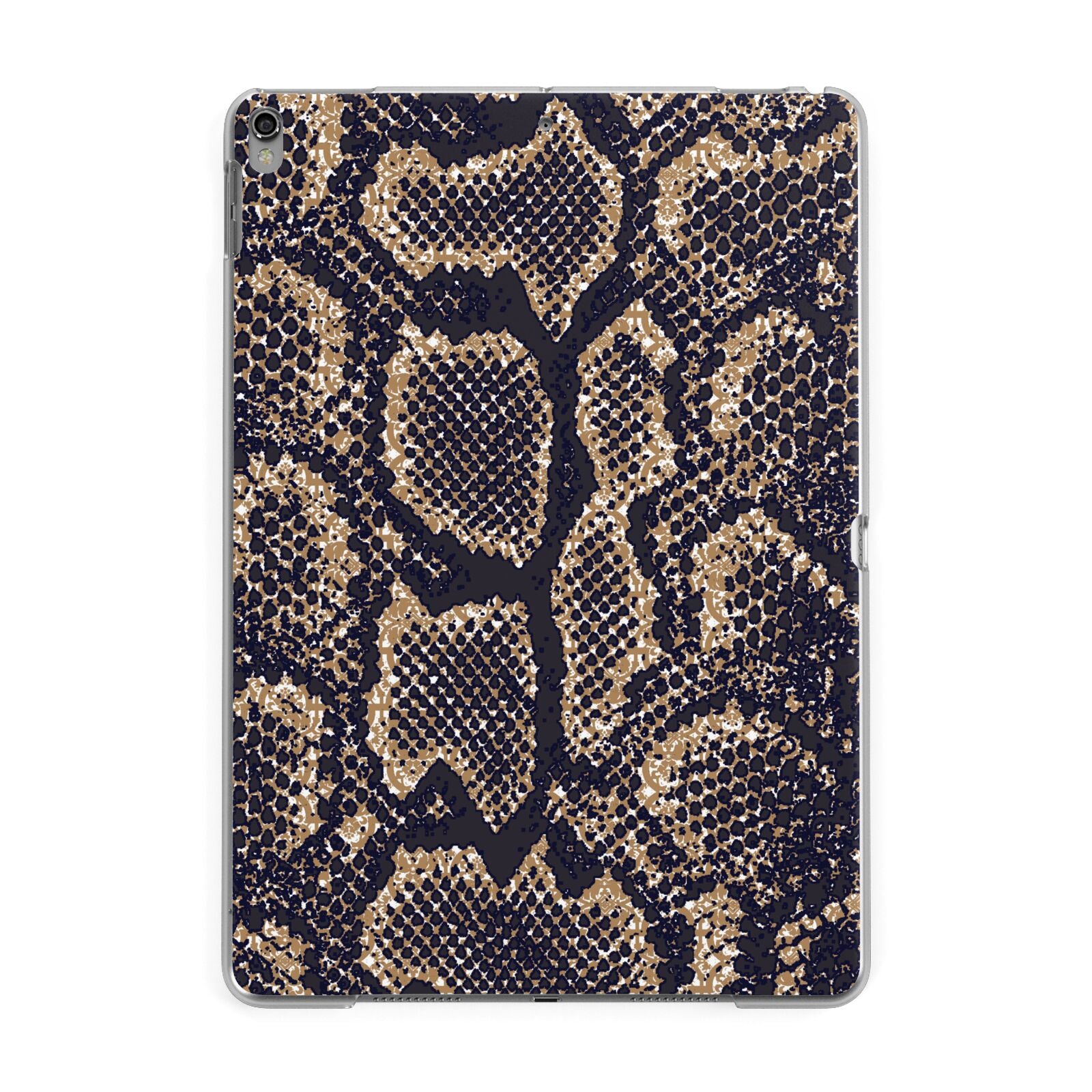 Brown Snakeskin Apple iPad Grey Case