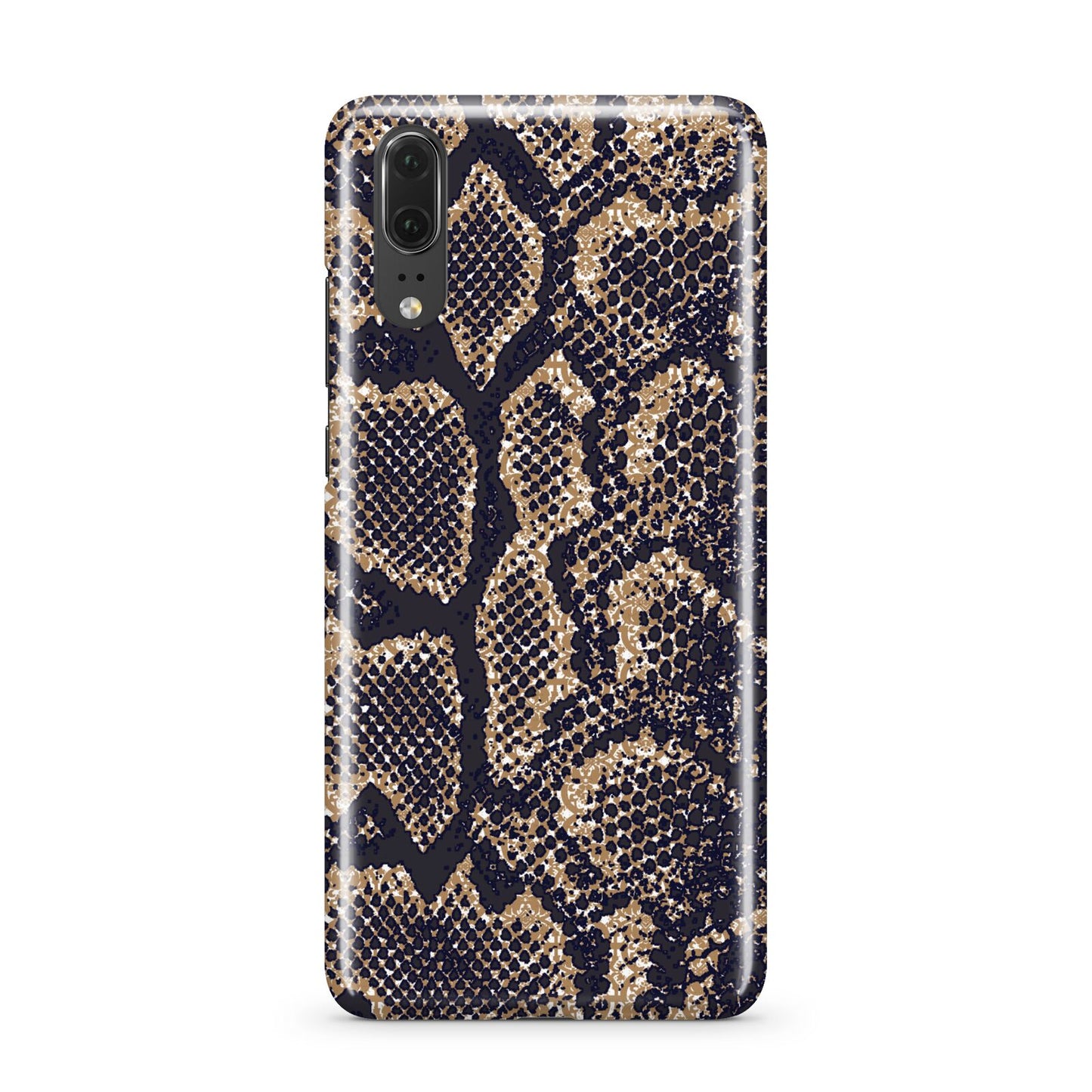 Brown Snakeskin Huawei P20 Phone Case