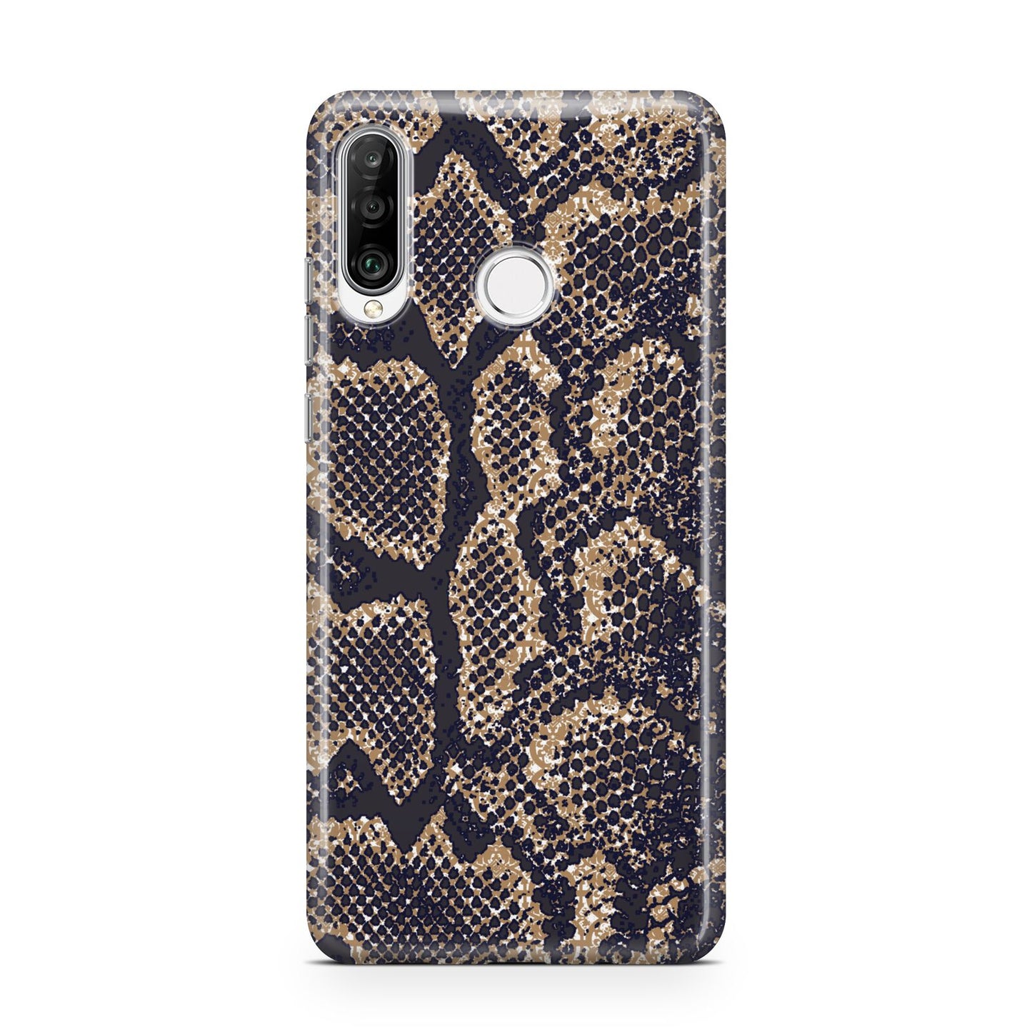 Brown Snakeskin Huawei P30 Lite Phone Case