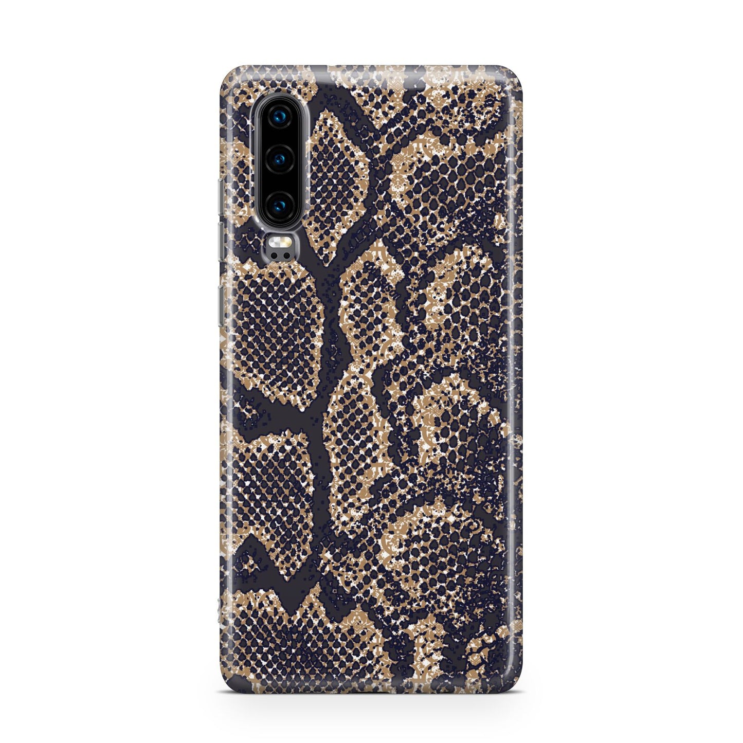 Brown Snakeskin Huawei P30 Phone Case