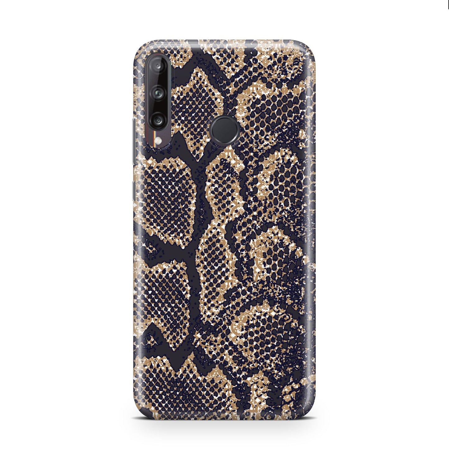 Brown Snakeskin Huawei P40 Lite E Phone Case