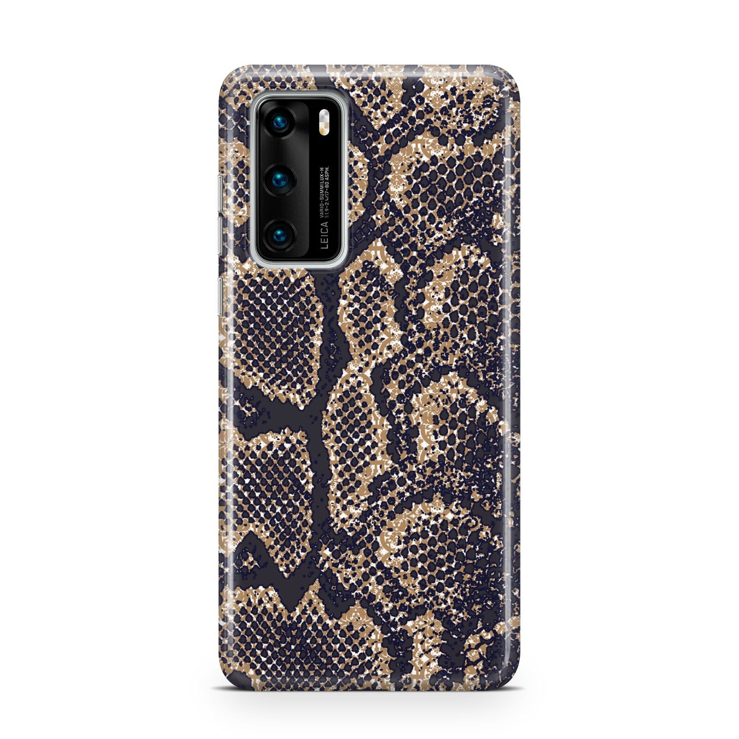 Brown Snakeskin Huawei P40 Phone Case