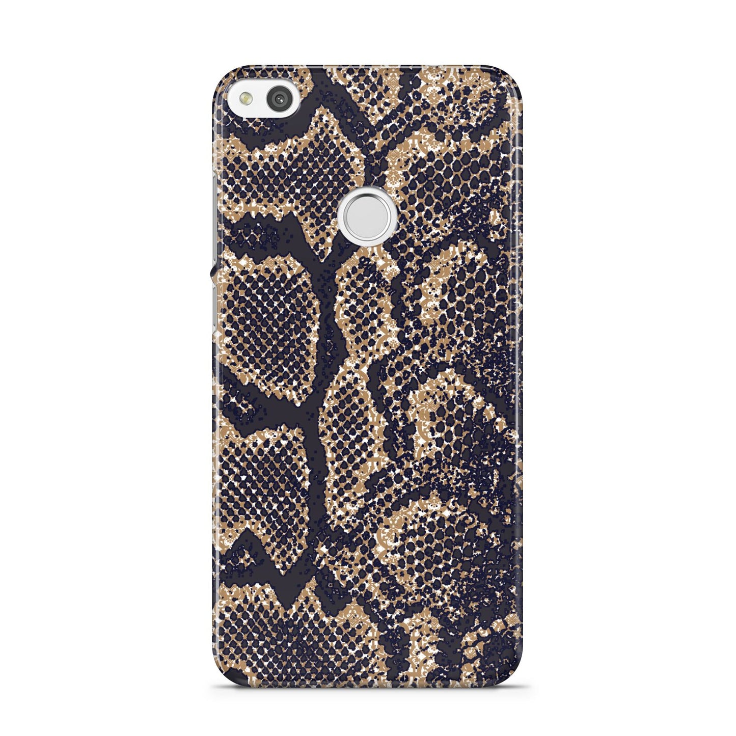 Brown Snakeskin Huawei P8 Lite Case