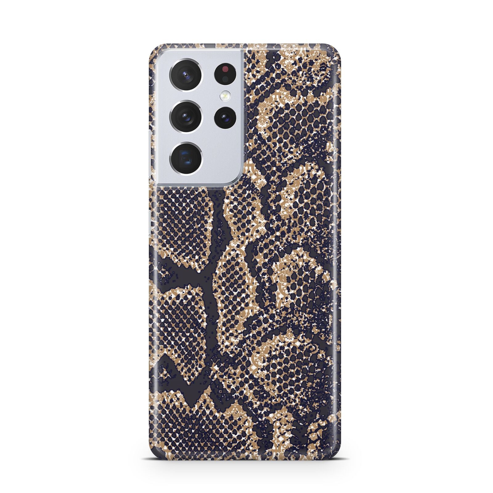 Brown Snakeskin Samsung S21 Ultra Case