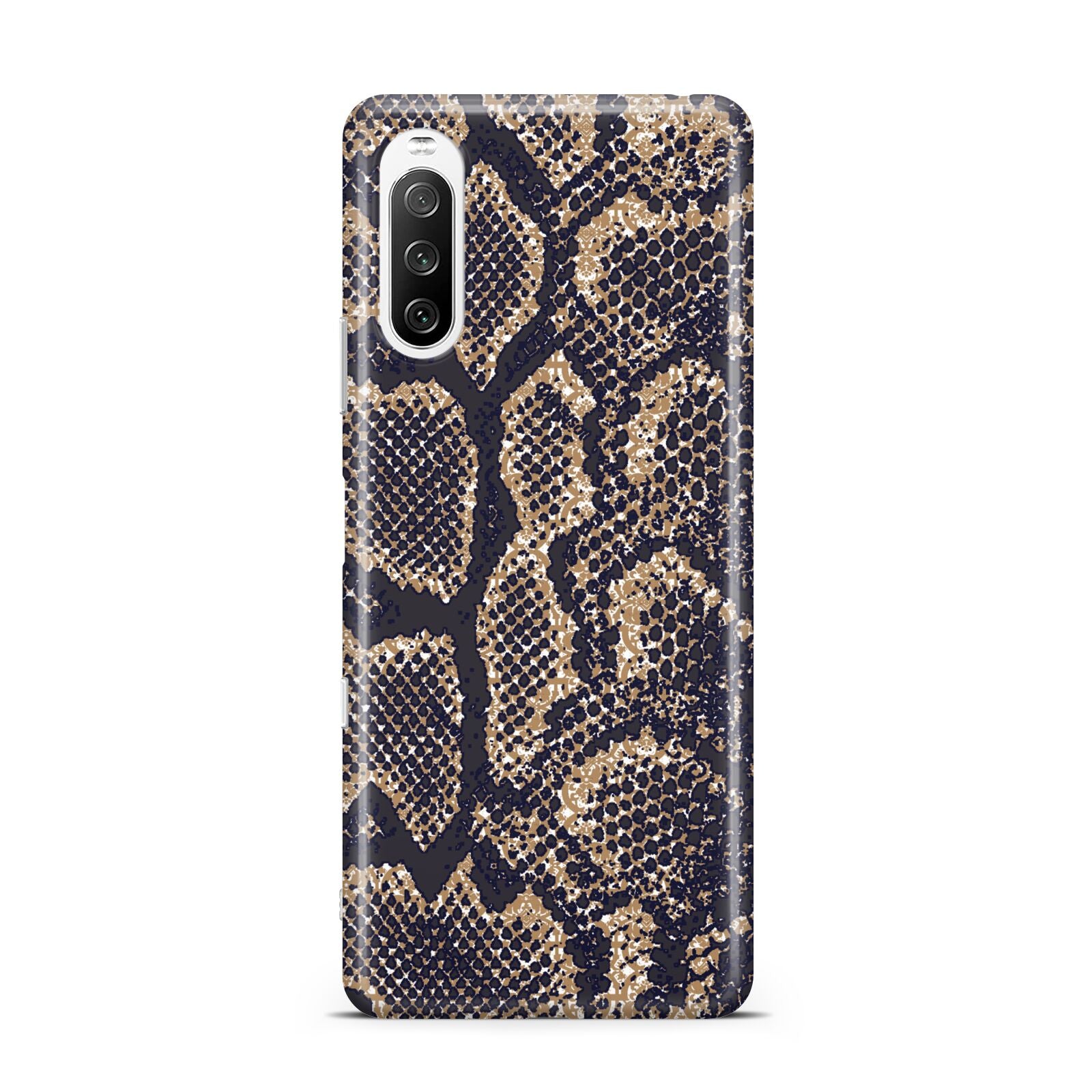 Brown Snakeskin Sony Xperia 10 III Case