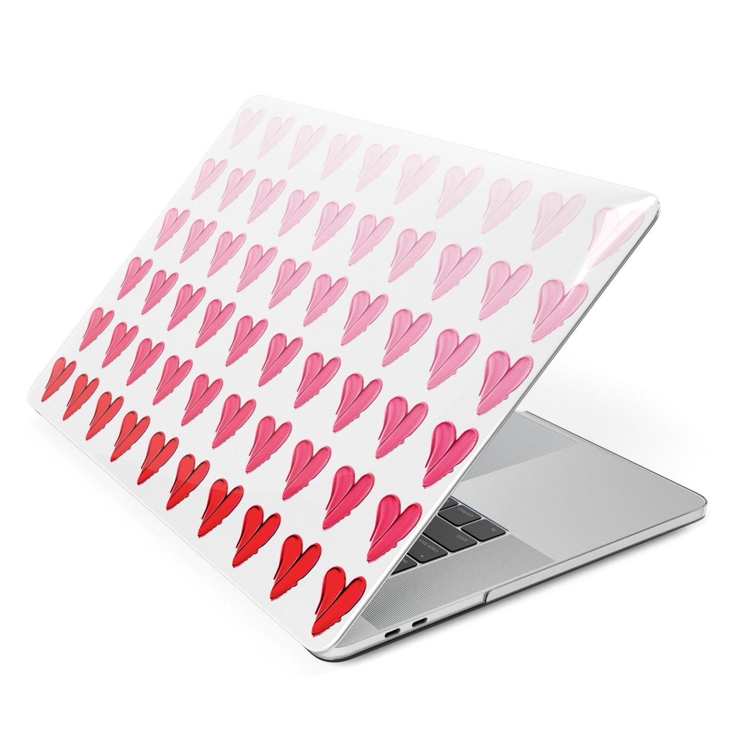 Brushstroke Heart Apple MacBook Case Side View