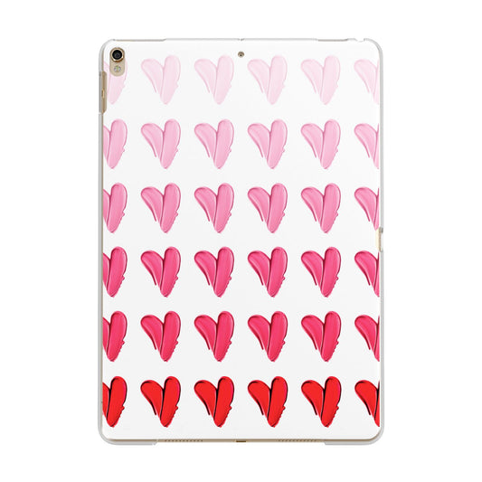 Brushstroke Heart Apple iPad Gold Case