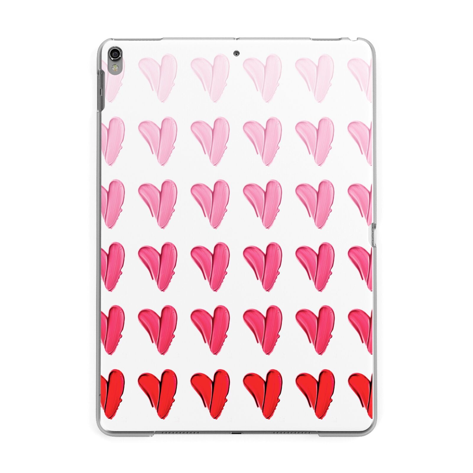 Brushstroke Heart Apple iPad Grey Case