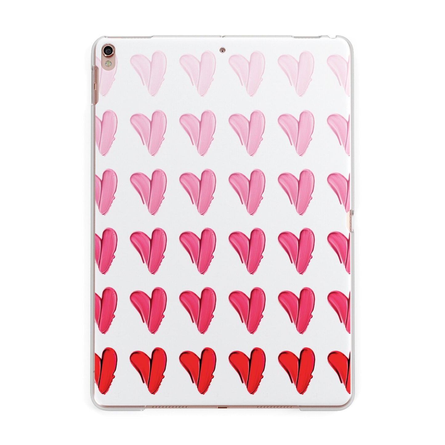 Brushstroke Heart Apple iPad Rose Gold Case