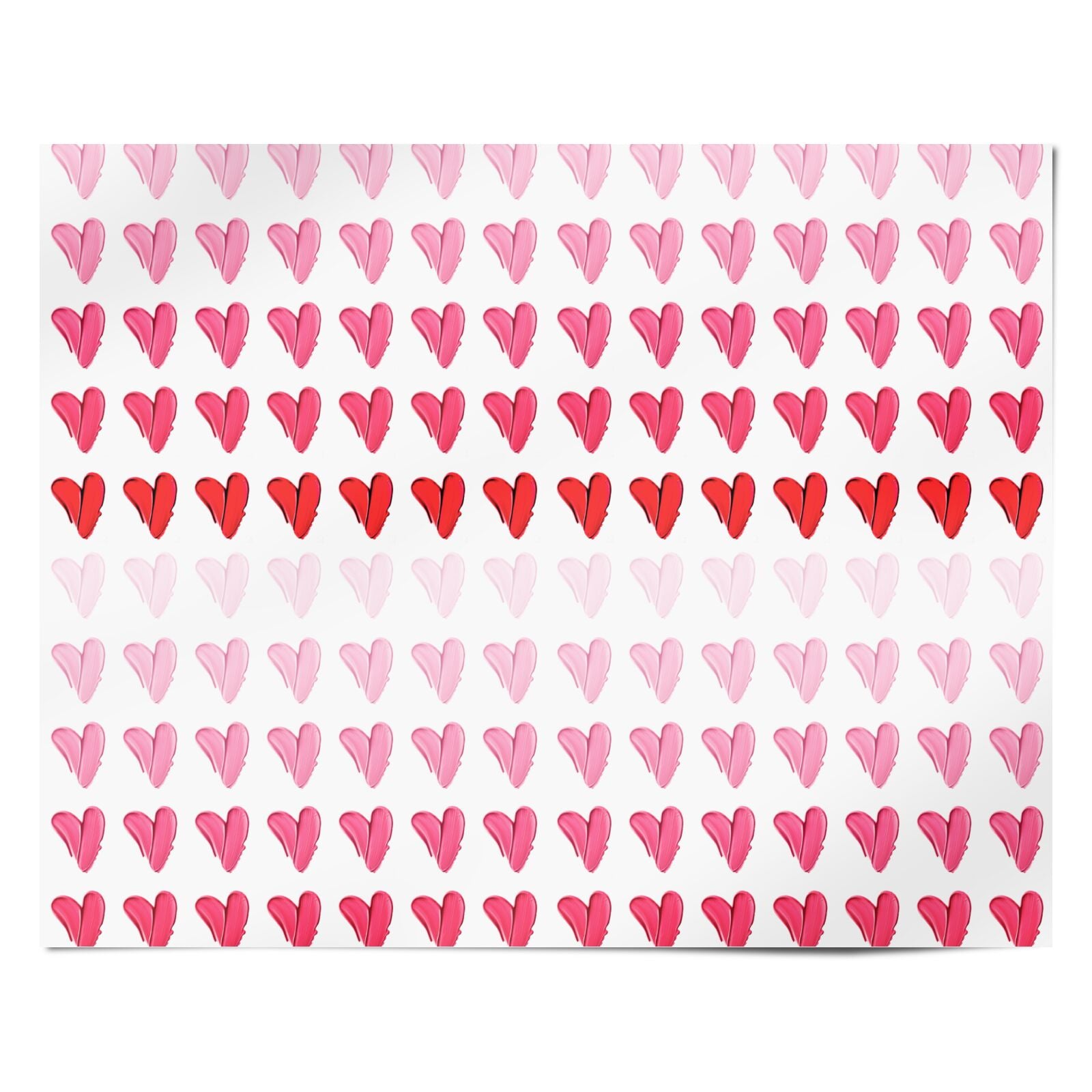 Brushstroke Heart Personalised Wrapping Paper Alternative