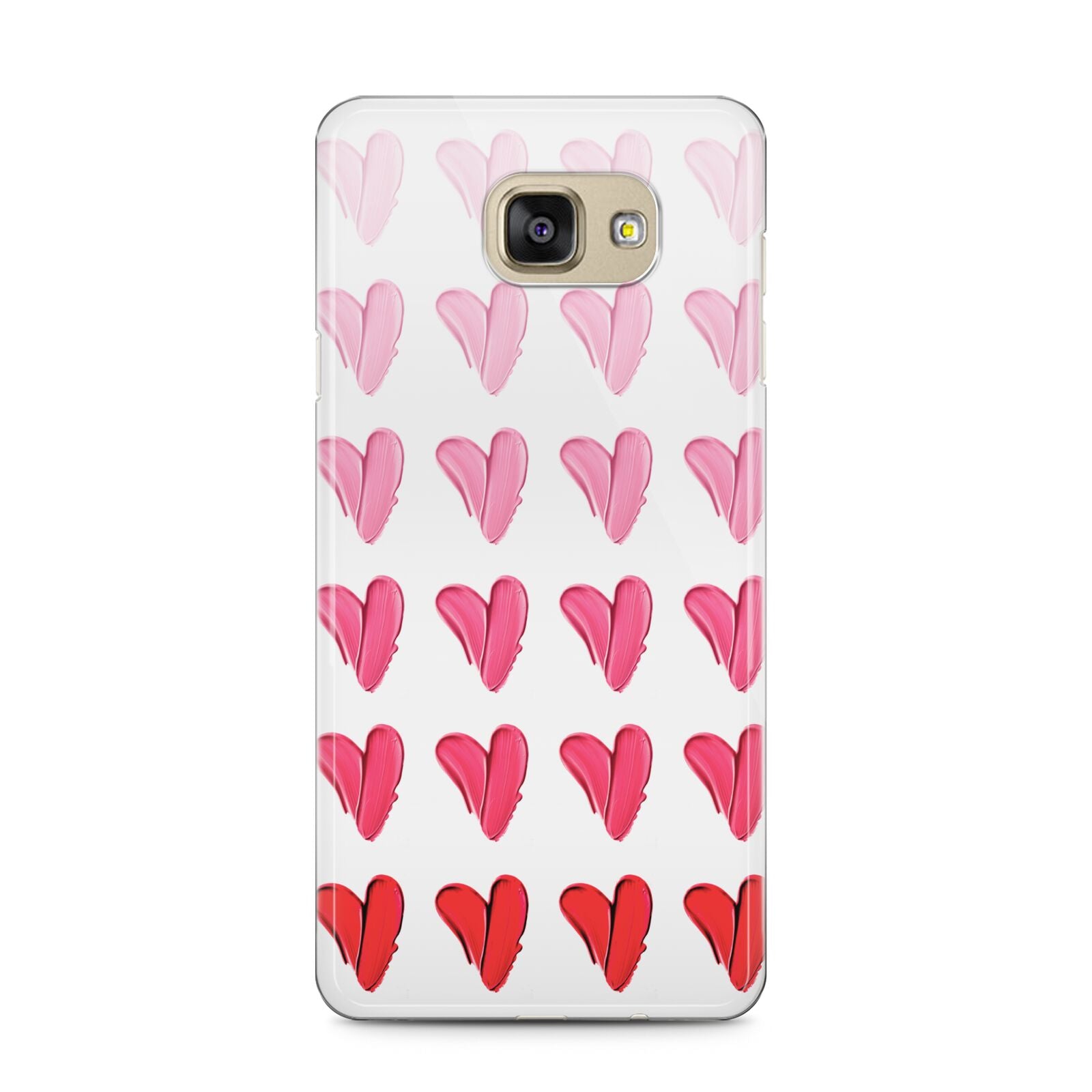 Brushstroke Heart Samsung Galaxy A5 2016 Case on gold phone