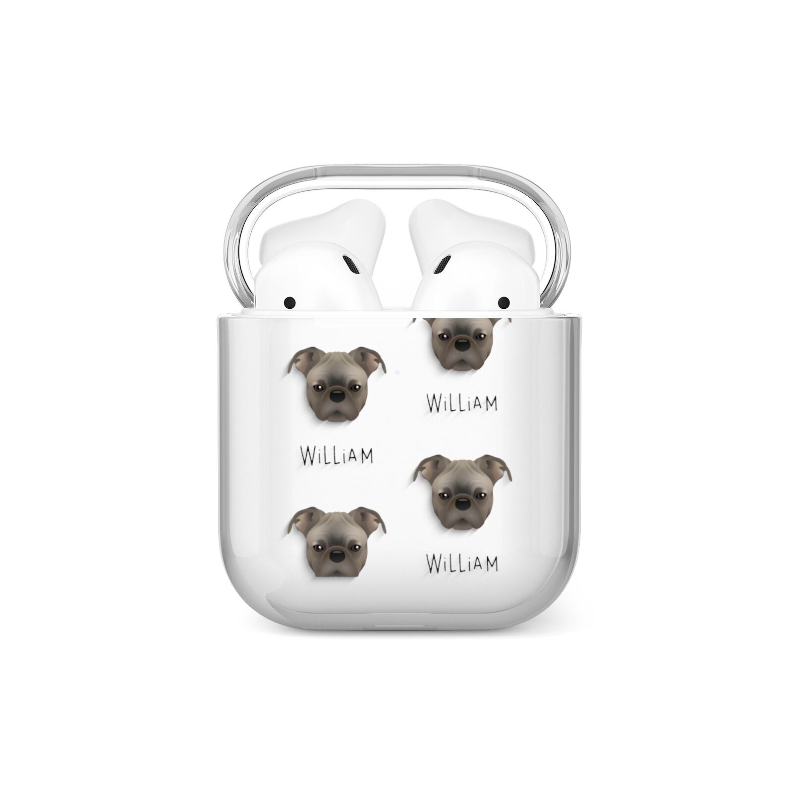 Bugg Icon with Name AirPods Case