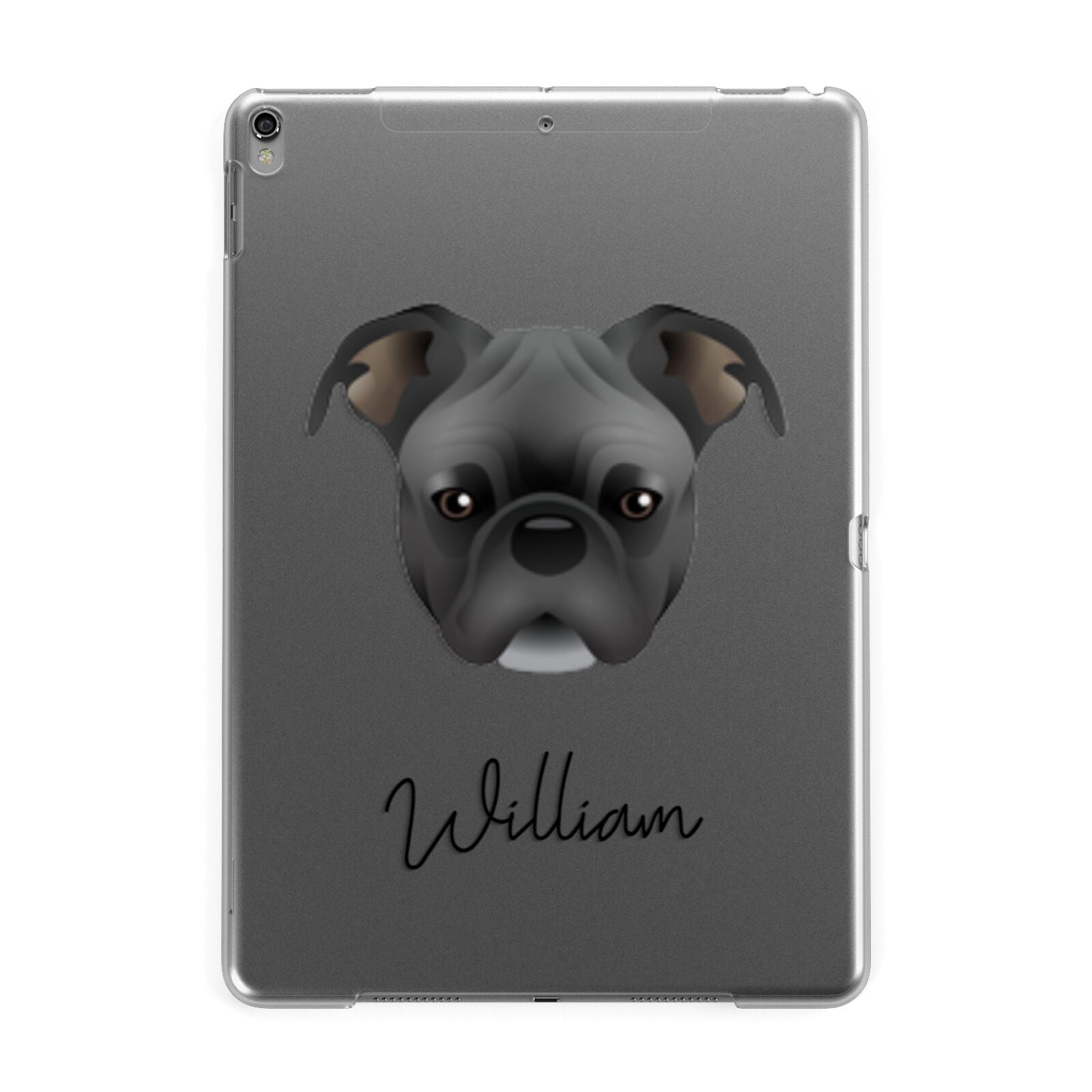 Bugg Personalised Apple iPad Grey Case