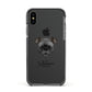 Bugg Personalised Apple iPhone Xs Impact Case Black Edge on Black Phone