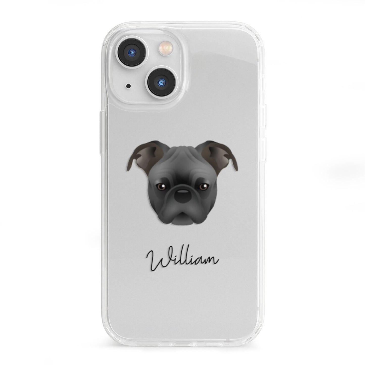 Bugg Personalised iPhone 13 Mini Clear Bumper Case