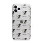 Bull Pei Icon with Name Apple iPhone 11 Pro in Silver with Bumper Case