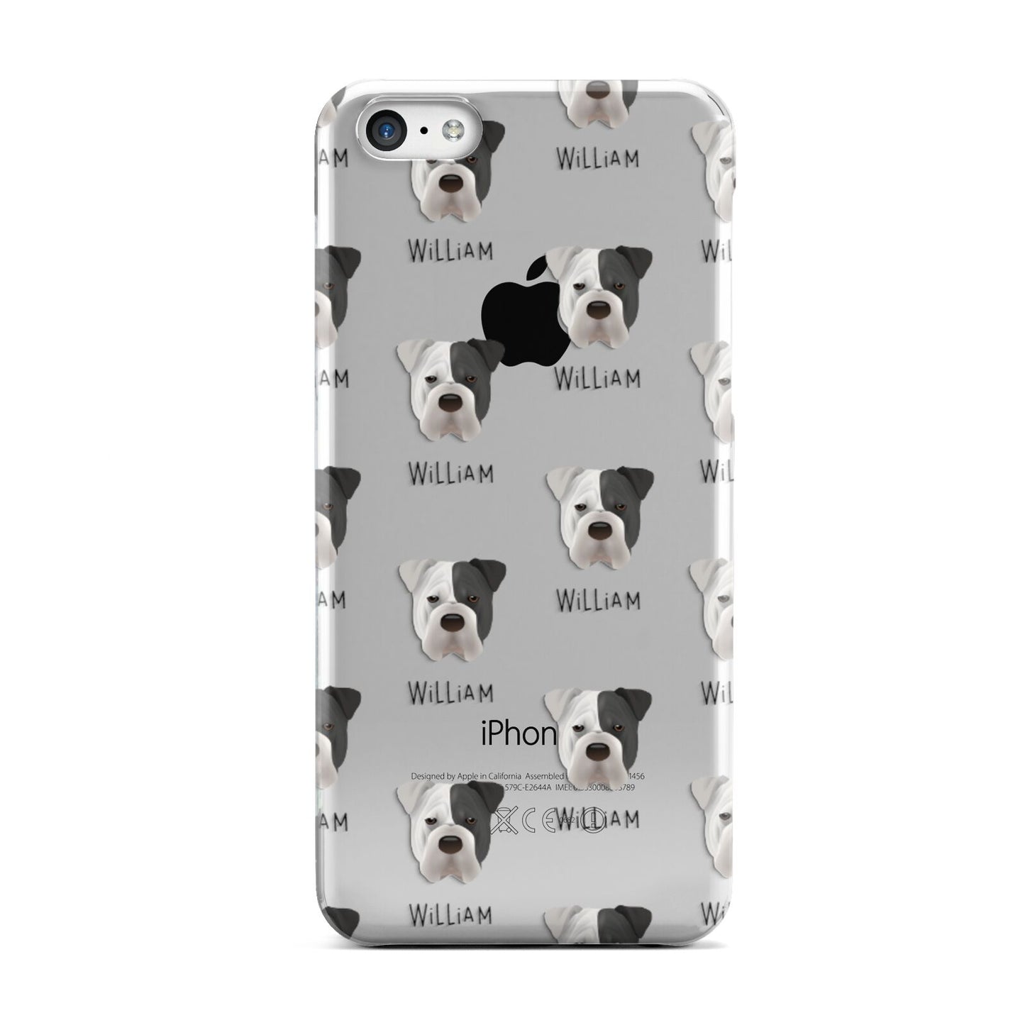 Bull Pei Icon with Name Apple iPhone 5c Case